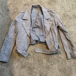 Blank NYC Grey Thick Jacket with Buckles